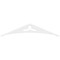 Ekena Millwork Pitch Naple Architectural Grade PVC Gable Pediment, 36"W x 7 1/2"H x 1"P (5/12) GPP036X008X100NAP - alternate 2